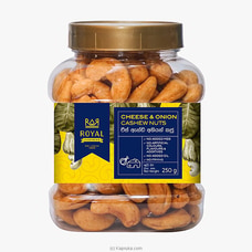 Royal Cashew Cheese and Onion Cashew Nuts - PET Bottles 250g Buy Online Grocery Online for specialGifts