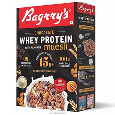 BAGRRY`S WHEY PROTEIN MUESLI ALMOND & OATS 500g (CHOCALATE) Buy fathers day Online for specialGifts