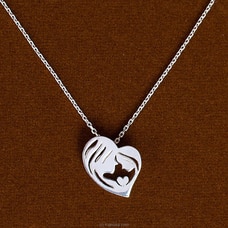 Sterling Silver Handmade Mother And Daughter Pendant With Chain in 925 Buy same day delivery Online for specialGifts