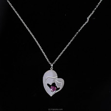 Sterling Silver Handmade Mother And Daughter Pendant With Natural Pink Topaz With Chain in 925 Buy mother Online for specialGifts