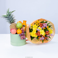 Fruity Flower Basket- Fruit Basket Buy new born Online for specialGifts