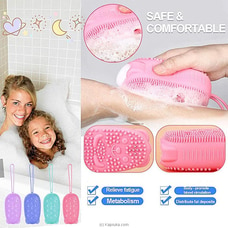 Bubble Bath Brush, Silicone Bath Body Brush,Body Brush Double Side Brush Quick Foaming Bubble,for Sensitive and all Kinds of Skin at Kapruka Online