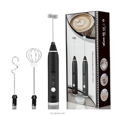 Milk Frother Handheld Electric Foam Maker for Coffee Latte Battery Operated Drink Mixer With 1 Detachable Stainless Steel Whisks a Pedestal a Clean Br  Online for specialGifts