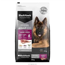 Black Hawk Dog Food Adult Lamb and Rice 20Kg - SKU_BH205 Buy Black Hawk Online for specialGifts