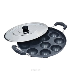 Non Stick Aluminium Black Appam Patra Paniyarakkal with Lid Signature Model Weight 600 gms, For Home, Size- 12 Cavities Buy Household Gift Items Online for specialGifts