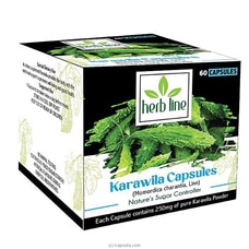 Herb Line Karawila Capsules (Momordica Charantia Linn-  60 Capsules) Buy ayurvedic Online for specialGifts