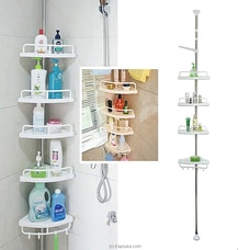 Shower Rack Corner Shelf Adjustable Stainless Steel Telescopic Corner Shelves 4 Tier Bathroom Organiser  Online for specialGifts