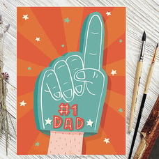 No 1 DAD Greeting Card  Online for specialGifts