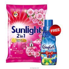 Buy A Sunlight Rose Detergent Powder 2kg (1kg x 2 ) Get A FREE Comfort Blue 220ml Buy Online Grocery Online for specialGifts