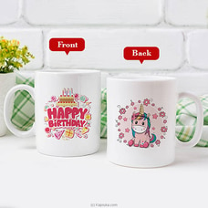 Cute Unicorn Happy Birthday Mug  - 11 oz at Kapruka Online