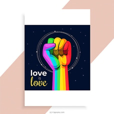 `love Is Love`- Hand Greeting Card at Kapruka Online