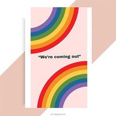 `we Are Coming Out` Rainbow Greeting Card at Kapruka Online