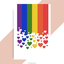 `Rainbow Hearts` Greeting Card  Online for specialGifts