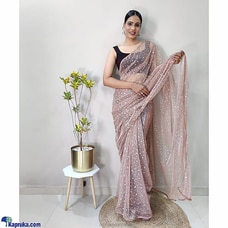 Imported Netting Fabric with Tikali work Saree-010 Buy AMARE Online for specialGifts