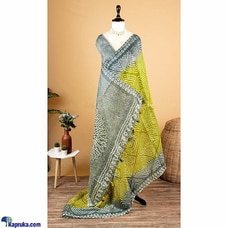 Printed flowing soft linen cotton saree-004 Buy AMARE Online for specialGifts