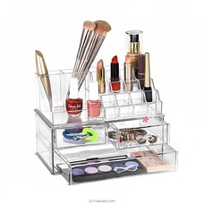 Cosmetic Organizer - Bathroom Counter Or Dresser - Easily Accessible With Clear Design at Kapruka Online