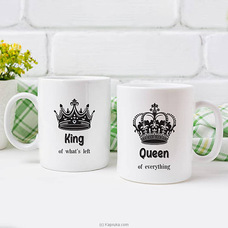 Queen of Everything - King of whats left couple mug set  11 oz Buy Household Gift Items Online for specialGifts