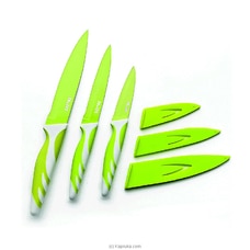 KITCHEN KNIFE GREEN 8,50 12,5 15 CM- 727650 - 8890 Buy Homelux Online for specialGifts