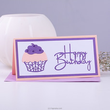 Happy Birthday With Cup Cake Handmade Greeting Card Buy Greeting Cards Online for specialGifts