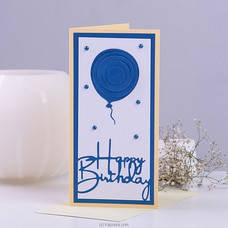 Happy Birthday - Blue Handmade Greeting Card Buy Greeting Cards Online for specialGifts