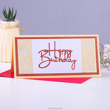 Happy Birthday (Red) Handmade Greeting Card Buy Greeting Cards Online for specialGifts