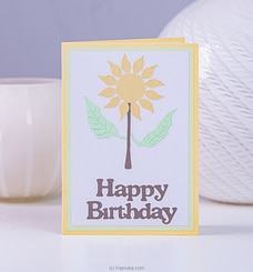 Happy Birthday - Bloomy Handmade Greeting Card Buy Greeting Cards Online for specialGifts