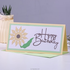 Floral Happy Birthday Handmade Greeting Card Buy Greeting Cards Online for specialGifts