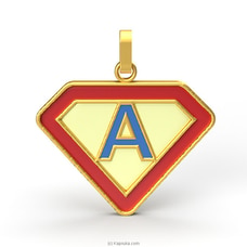 Twinkle Jewels Superman `A` Pendant- 18KT Solid Gold TJ011 Buy Twinkle Jewels Online for specialGifts