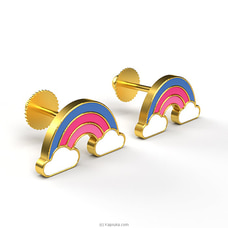 Twinkle Jewels Rainbow Earrings- 18KT Solid Gold TJ019 Buy Twinkle Jewels Online for specialGifts