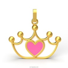 Twinkle Jewels Princess crown pendant- 18KT Solid Gold TJ005 Buy Twinkle Jewels Online for specialGifts