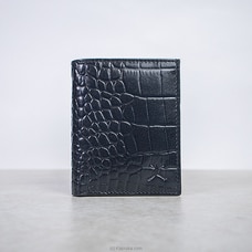 Libera Crocodile Textured Leather Card Wallet ? Black SKU- HW - 7 Buy Libera Online for specialGifts