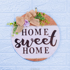Floral Decorative `Home Sweet Home` Wall Decor 8inch at Kapruka Online