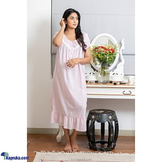 Dahlia - Short Sleeve Mama Gown in Soft Pink Buy aadaraya Online for specialGifts