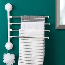 Four Arm Towel Hanger - Swivel - Suction For Kitchen and Bathroom at Kapruka Online