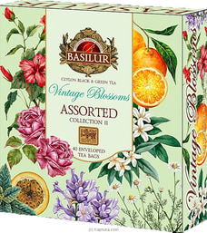 BASILUR  GIFT - VINTAGE BLOSSOMS - BOX - FLBT - F&PE - ASSORTED  2g (4x10) X 40E - Vol II Buy Online Grocery Online for specialGifts