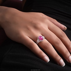 Chamathka   `A Lounge Babe` Sterling Silver Ruby Ring Buy Chamathka Online for specialGifts