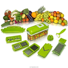 12 pcs Set Best Kitchen Genius Slicer Dicer Cuts Vegetables - Fruits Buy Best Sellers Online for specialGifts