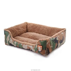 Camo Dog Cat Bed Bolster Pet Bed - SKU-PAW003 at Kapruka Online