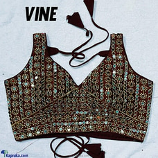 HEAVY EMBROIDERY WORK-SAREE JACKET- WINE Buy AMARE Online for specialGifts