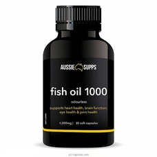 Aussie Supps Fish Oil 1000mg  30 capsules supports heart health Buy Aussie Supps Online for specialGifts