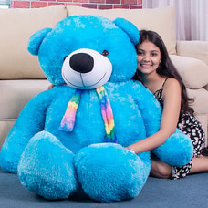 Super Soft Giant Teddy Bear, 5.5ft Jambo Blue Teddy Bear Buy birthday Online for specialGifts