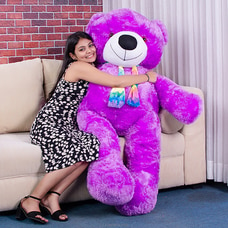 Enchanting Lavender Hug Giant Teddy Bear, 5.5ft Jambo Purple Teddy Bear  Online for specialGifts