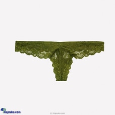 TOFO Women`s Olive Green Thong With Lace Detailing Buy TOFO Online for specialGifts