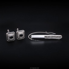Tash Gem and Jewellery Men`s  Pure Silver Cufflinks and Tiepin  Set TS-KA10 Buy Tash Gem and Jewellery Online for specialGifts