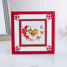 Goldern Love Handmade Greeting Card  Online for specialGifts
