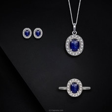 Tash Gem and Jewellery Blue Sapphire Oval Set Buy Tash Gem and Jewellery Online for specialGifts