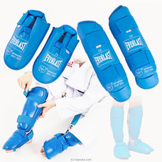 EVERLAST MMA Martial Arts Shin Guards ? Padded, Adjustable Muay Thai Leg Guards With Instep Protection - Blue Colour Buy sports Online for specialGifts
