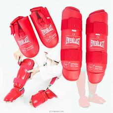 EVERLAST MMA Martial Arts Shin Guards ? Padded, Adjustable Muay Thai Leg Guards With Instep Protection - Red Colour Buy sports Online for specialGifts