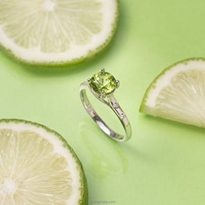 Chamathka Sage Sterling Silver Peridot Ring Buy Chamathka Online for specialGifts