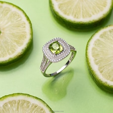 Chamathka Jaden Sterling Silver Peridot Ring Buy Chamathka Online for specialGifts
